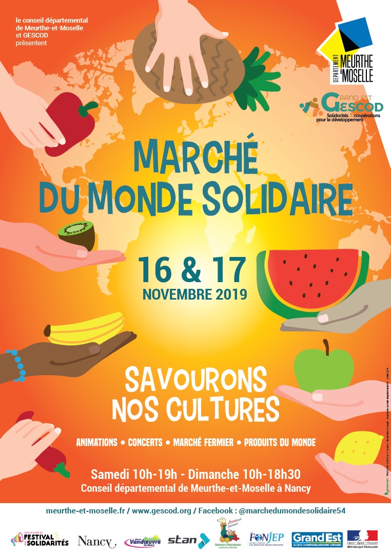 illustration Marché du monde solidaire nov 2019