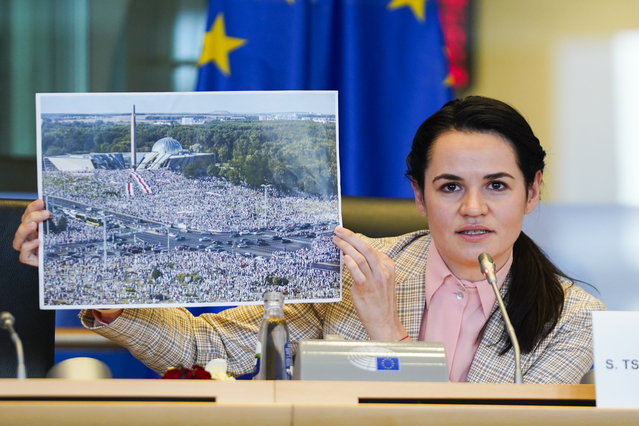 Opposition démocratique en Bélarus European Union 2020 Source EP