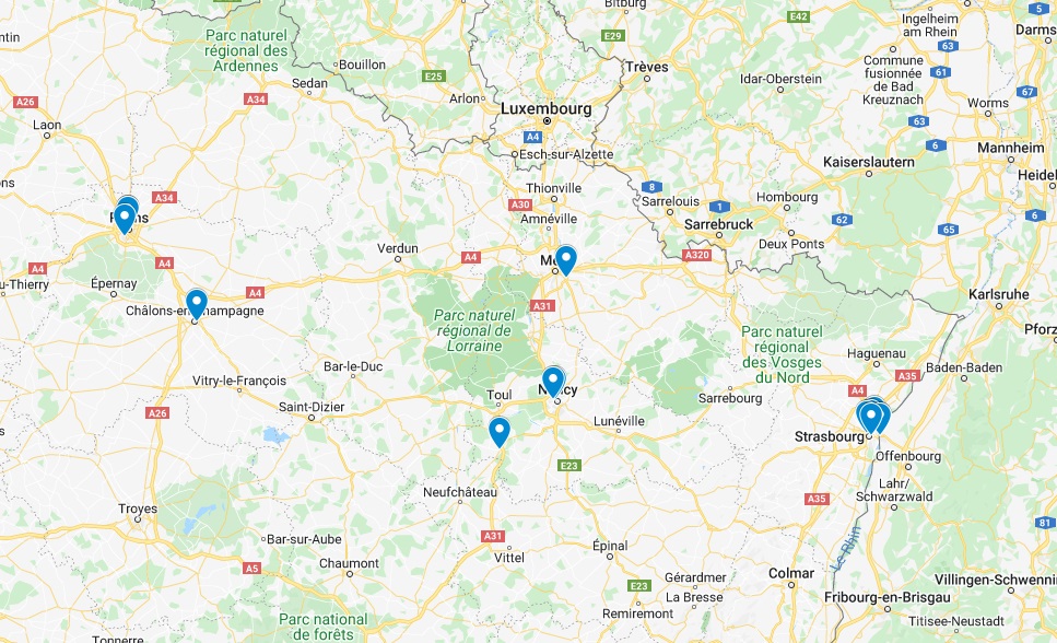 2022 Carte des réseaux de lUE